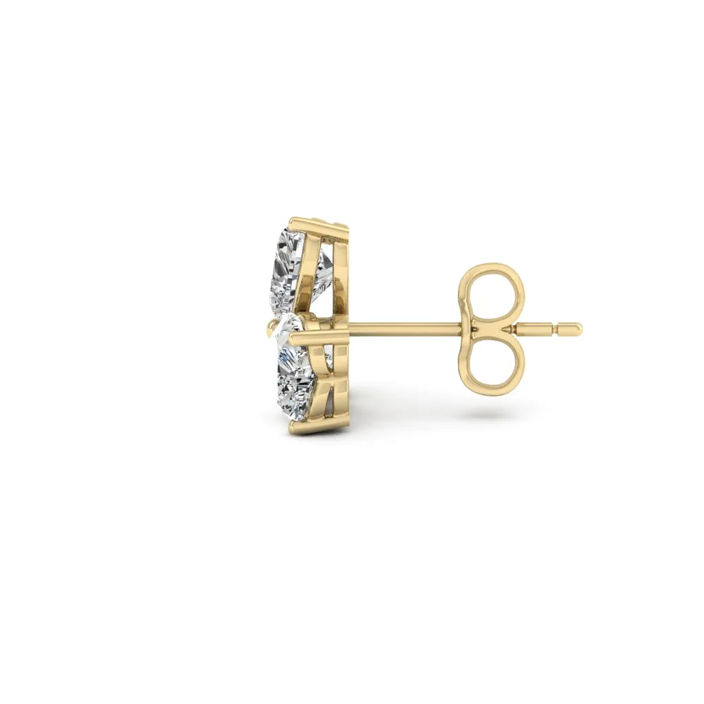 3.00 d.e.w cts Moissanite Stud Earrings