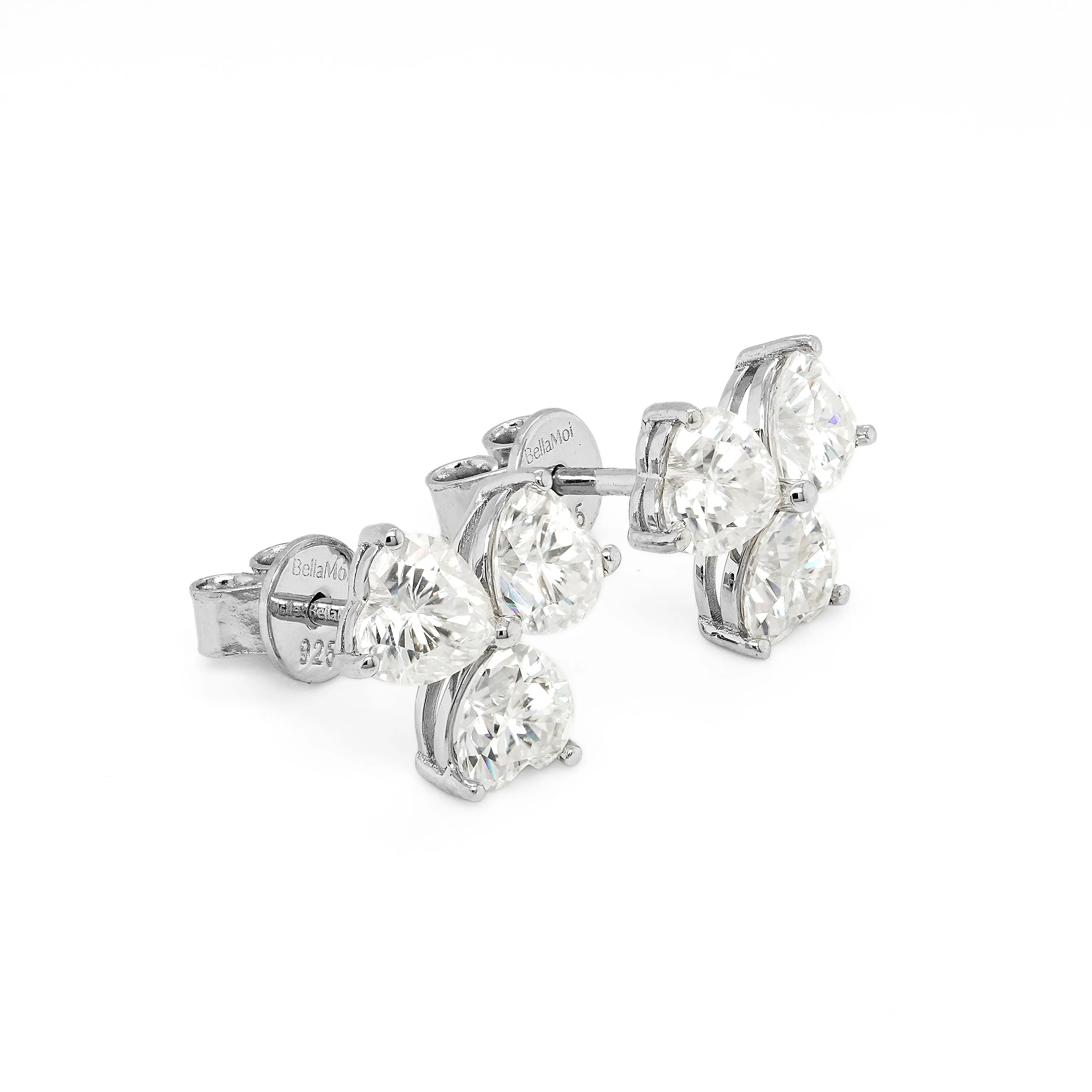 3.00 d.e.w cts Moissanite Stud Earrings