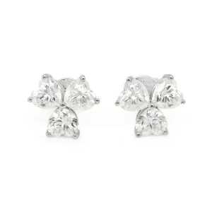 3.00 d.e.w cts Moissanite Stud Earrings