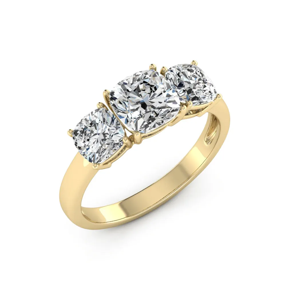 3.20 d.e.w cts Moissanite Ring