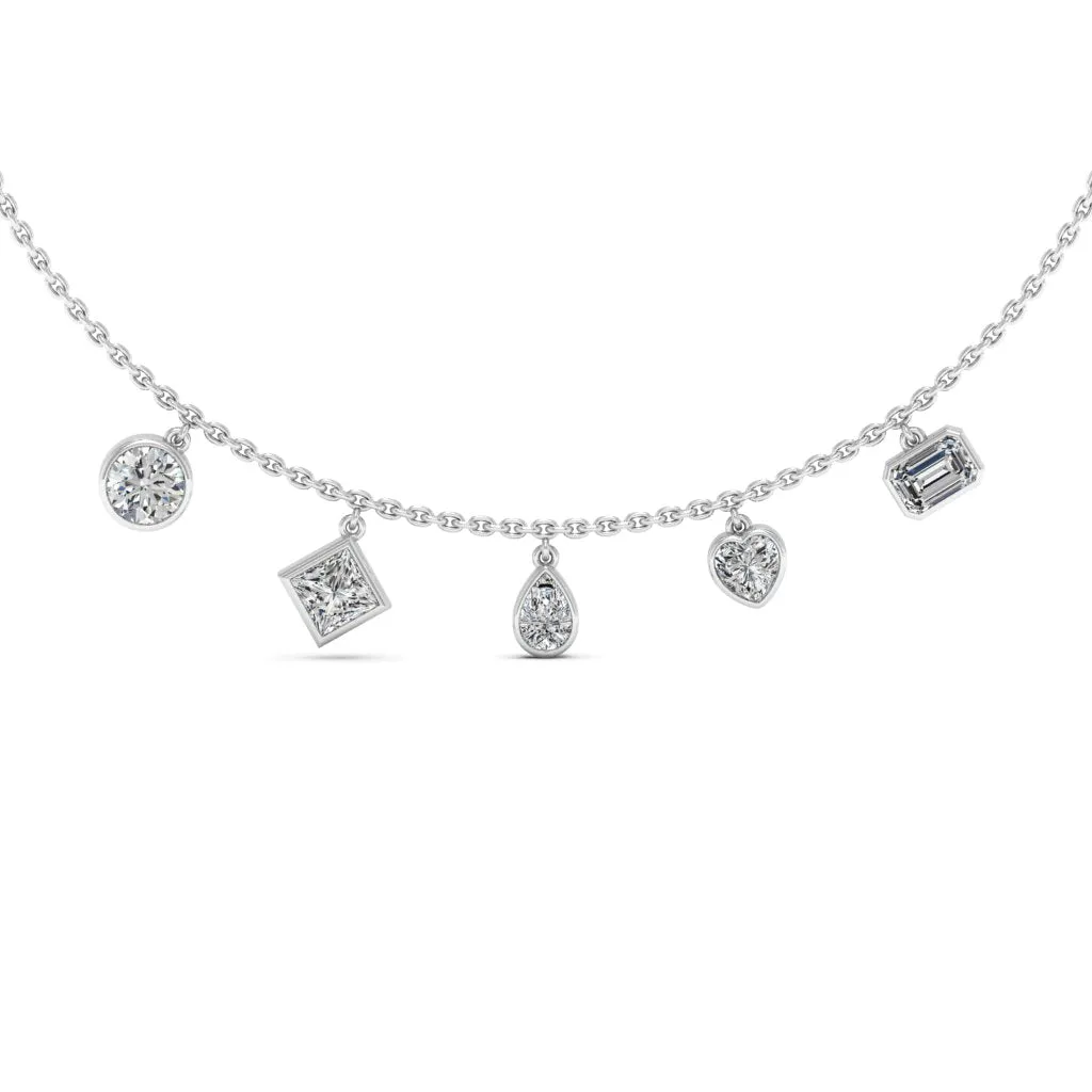 3.40 d.e.w cts Moissanite Necklace