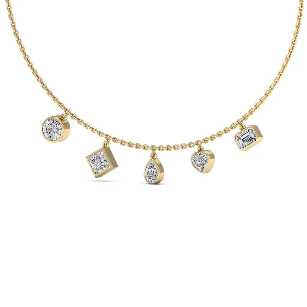 3.40 d.e.w cts Moissanite Necklace