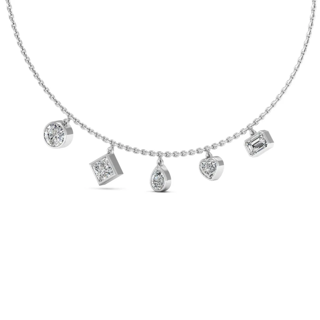 3.40 d.e.w cts Moissanite Necklace