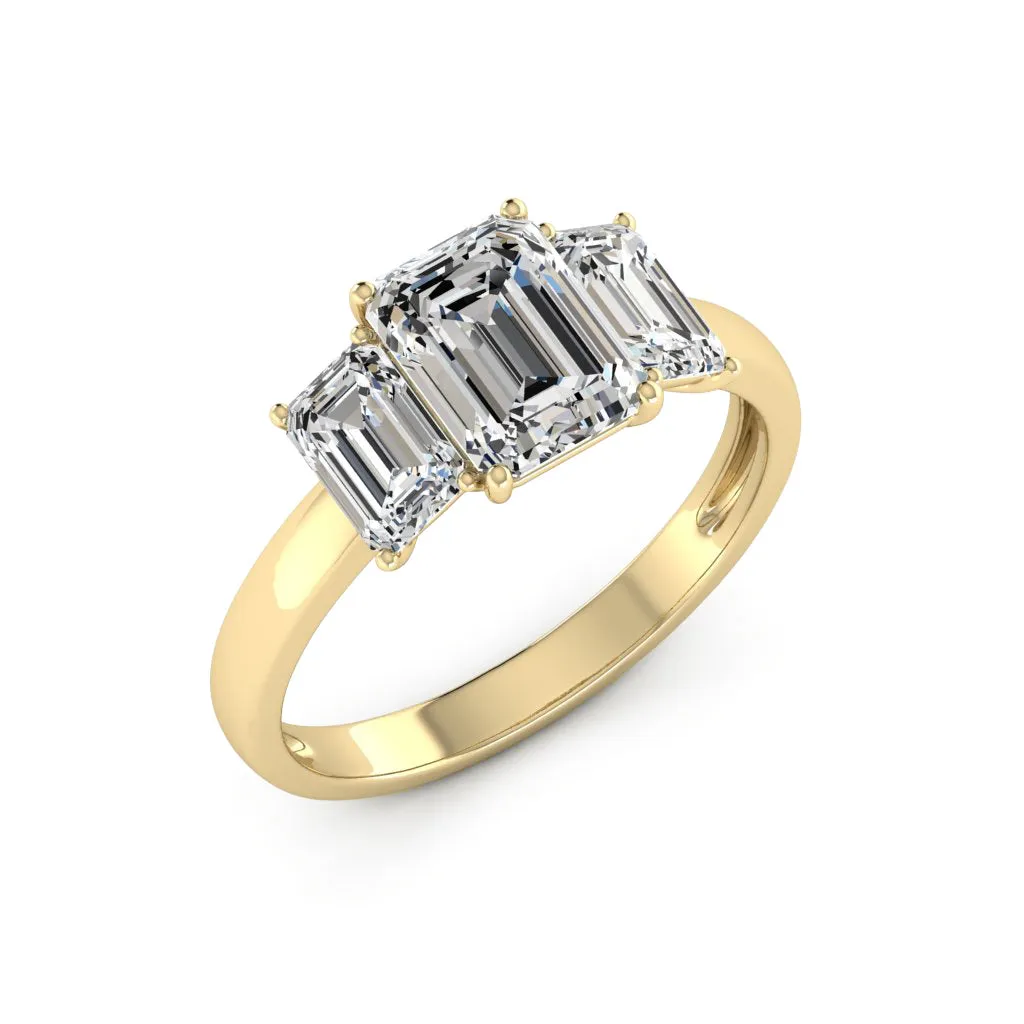 3.60 d.e.w cts Moissanite Ring