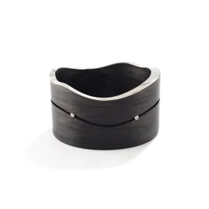4 Diamond Carbon Fiber Bracelet