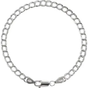 4 mm Solid Charm 7" Bracelet