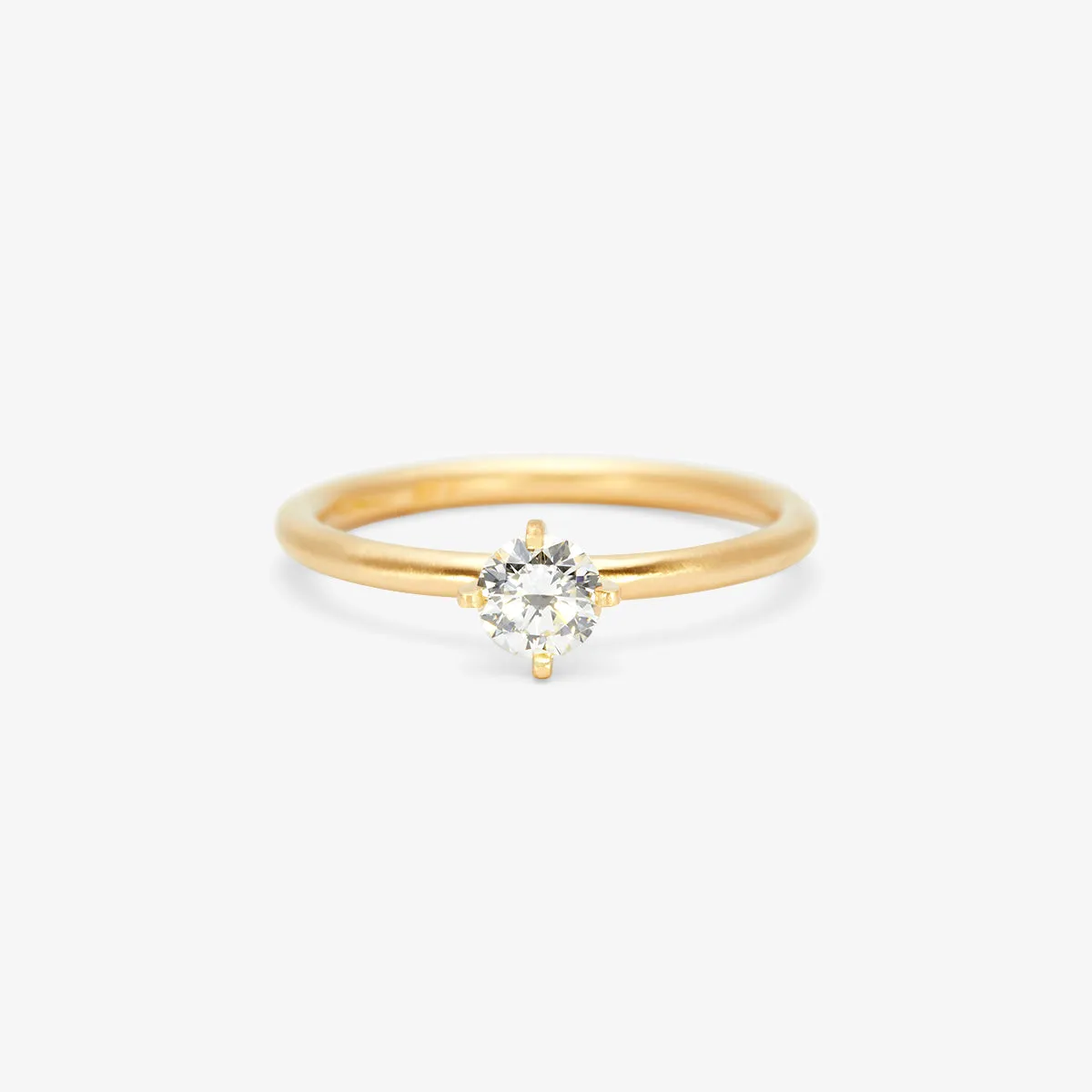 4.5mm White Diamond Noble Ring | R11705W