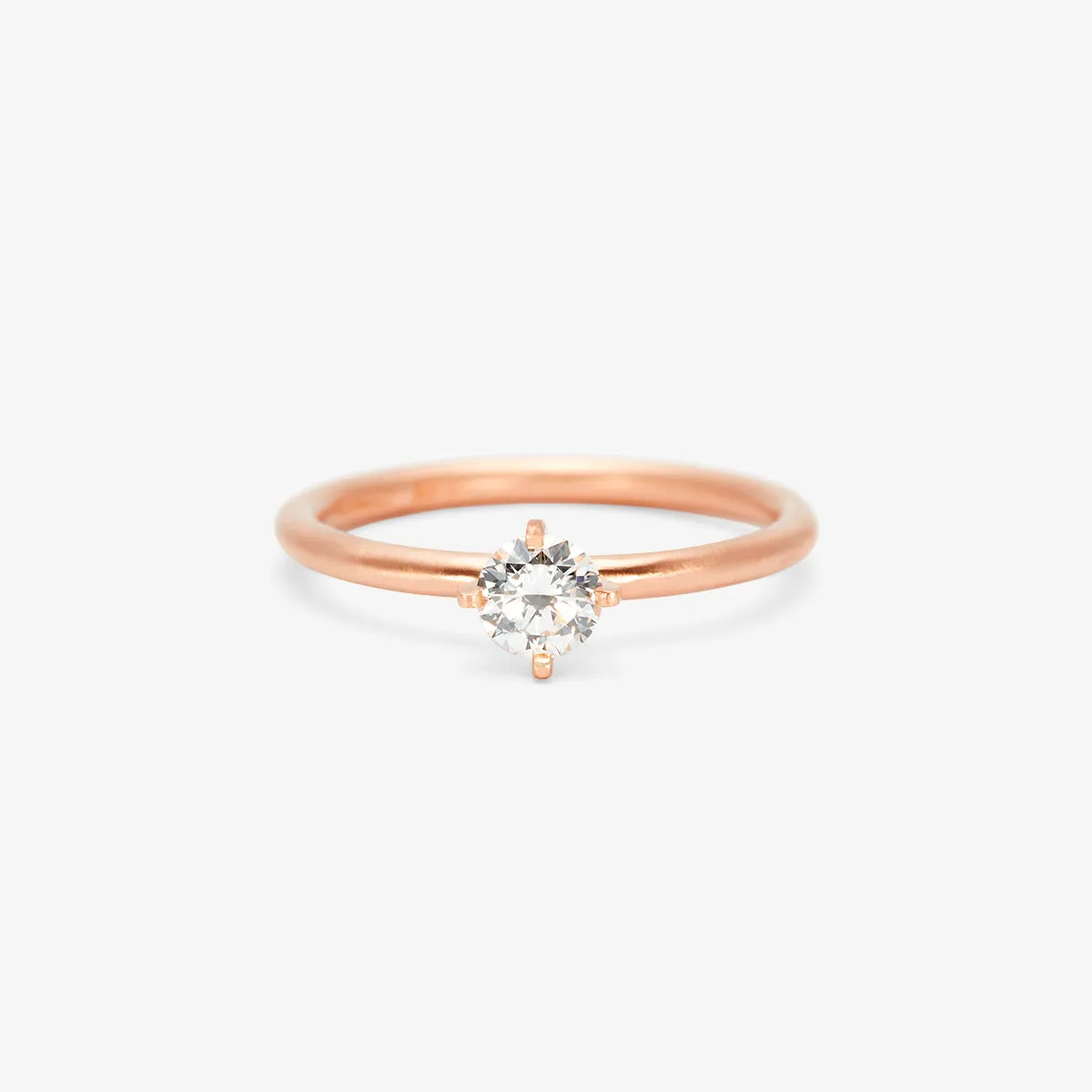 4.5mm White Diamond Noble Ring | R11705W