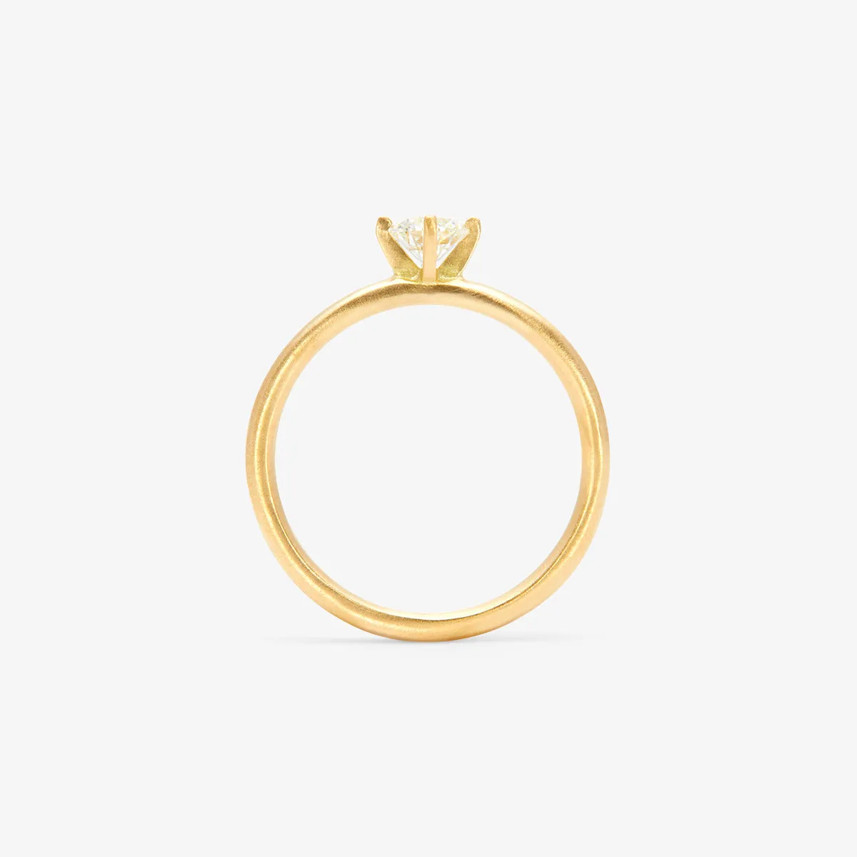 4.5mm White Diamond Noble Ring | R11705W
