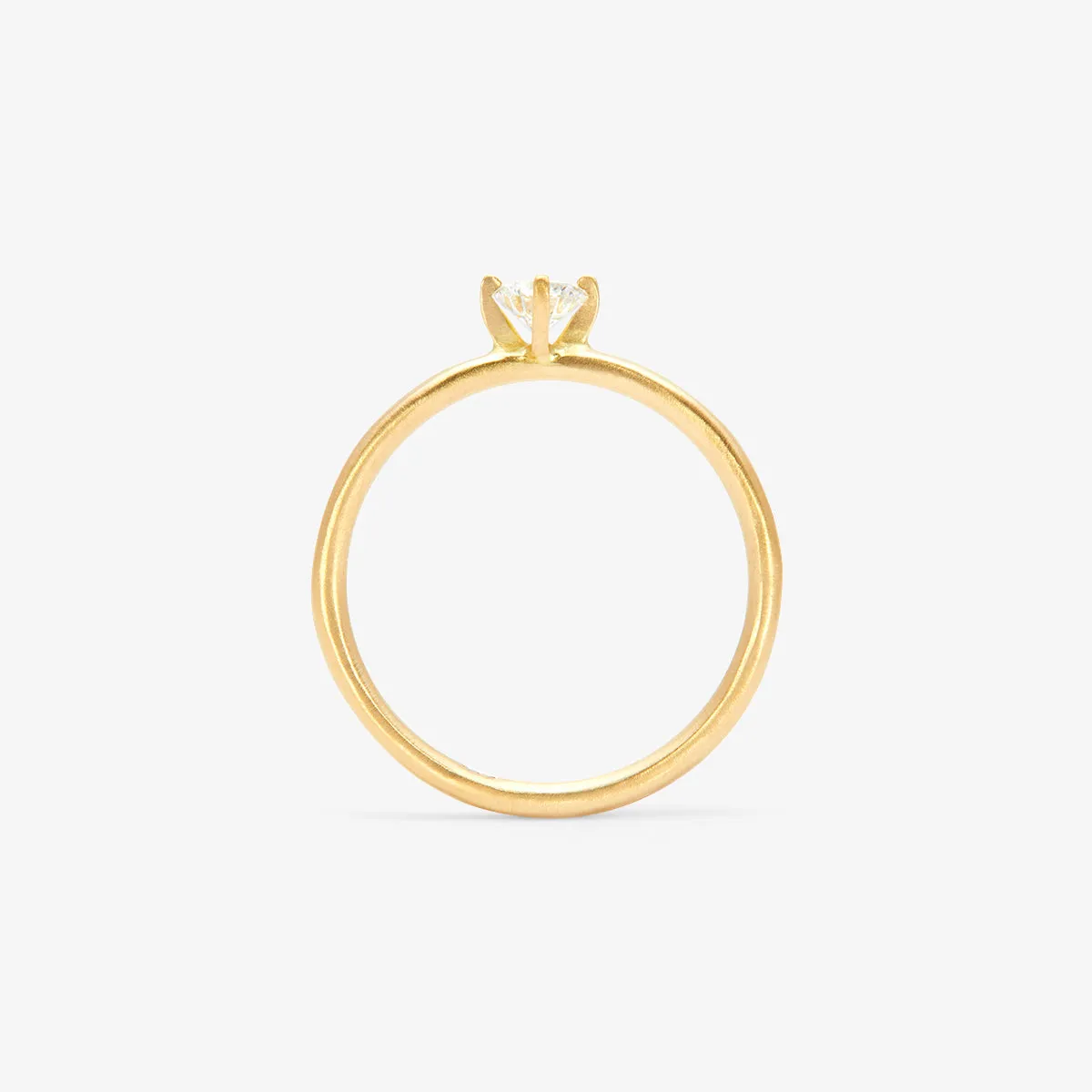 4mm White Diamond Noble Ring | R11704W