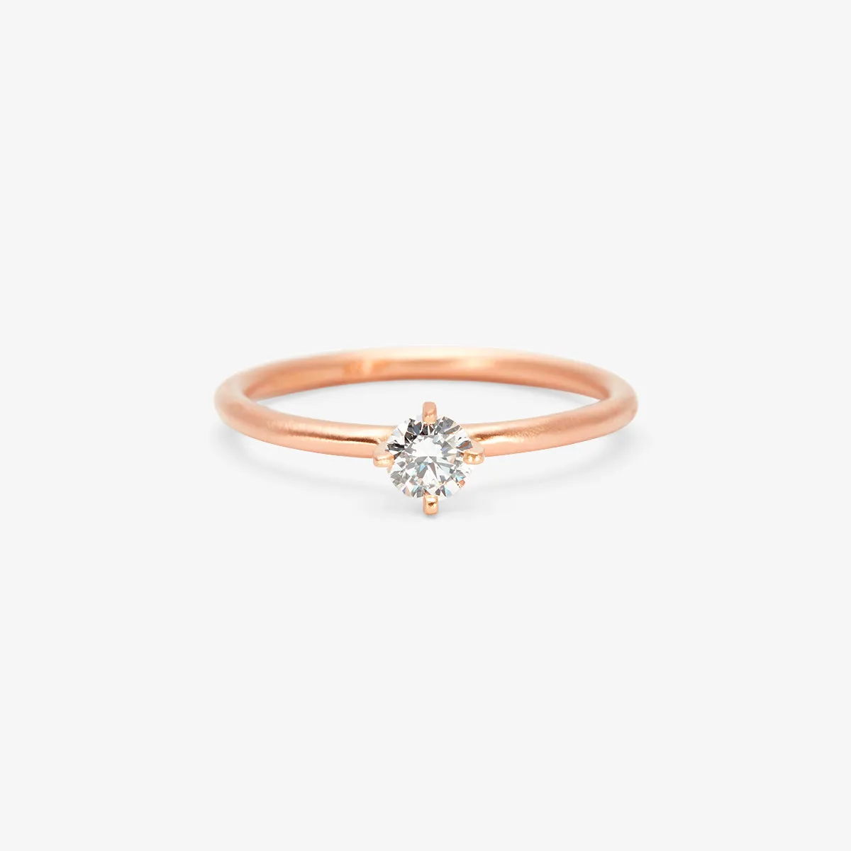 4mm White Diamond Noble Ring | R11704W
