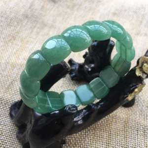 56-62 mm Certified Natural Multi-Color Icy Emerald A Jade Beads Stretchy Bracelet