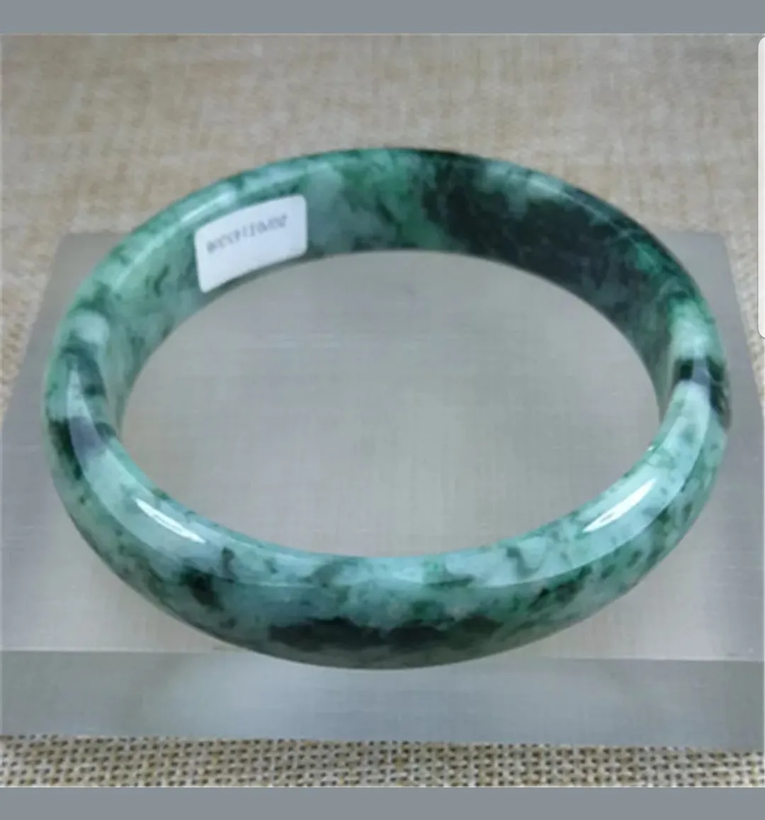 59/60/61mm Certified Natural Jadeite Emerald A*Jade HandCarved Bangle Z3208