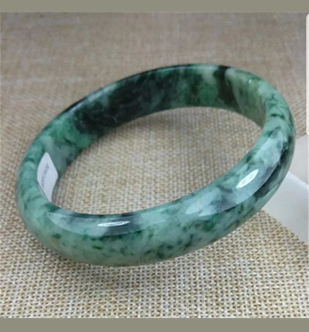 59/60/61mm Certified Natural Jadeite Emerald A*Jade HandCarved Bangle Z3208