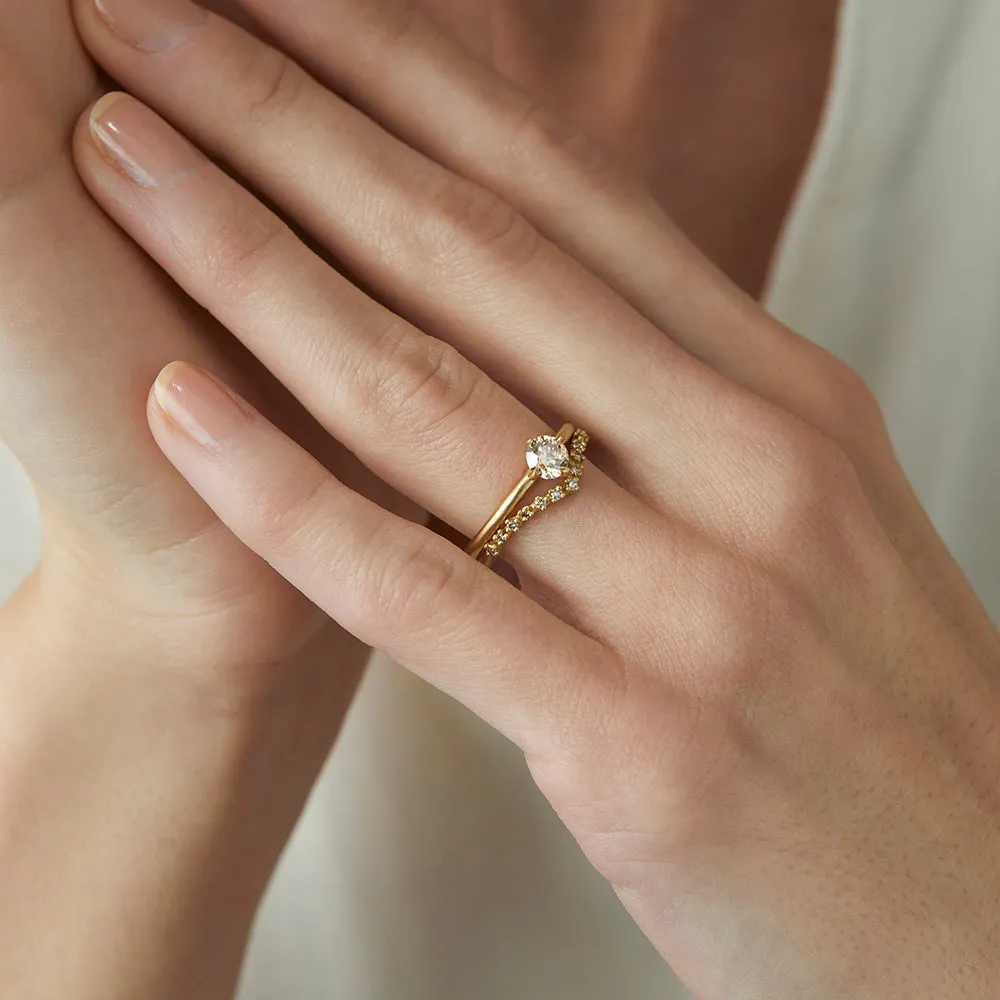 5mm Brown Diamond Noble Ring | R11706BR