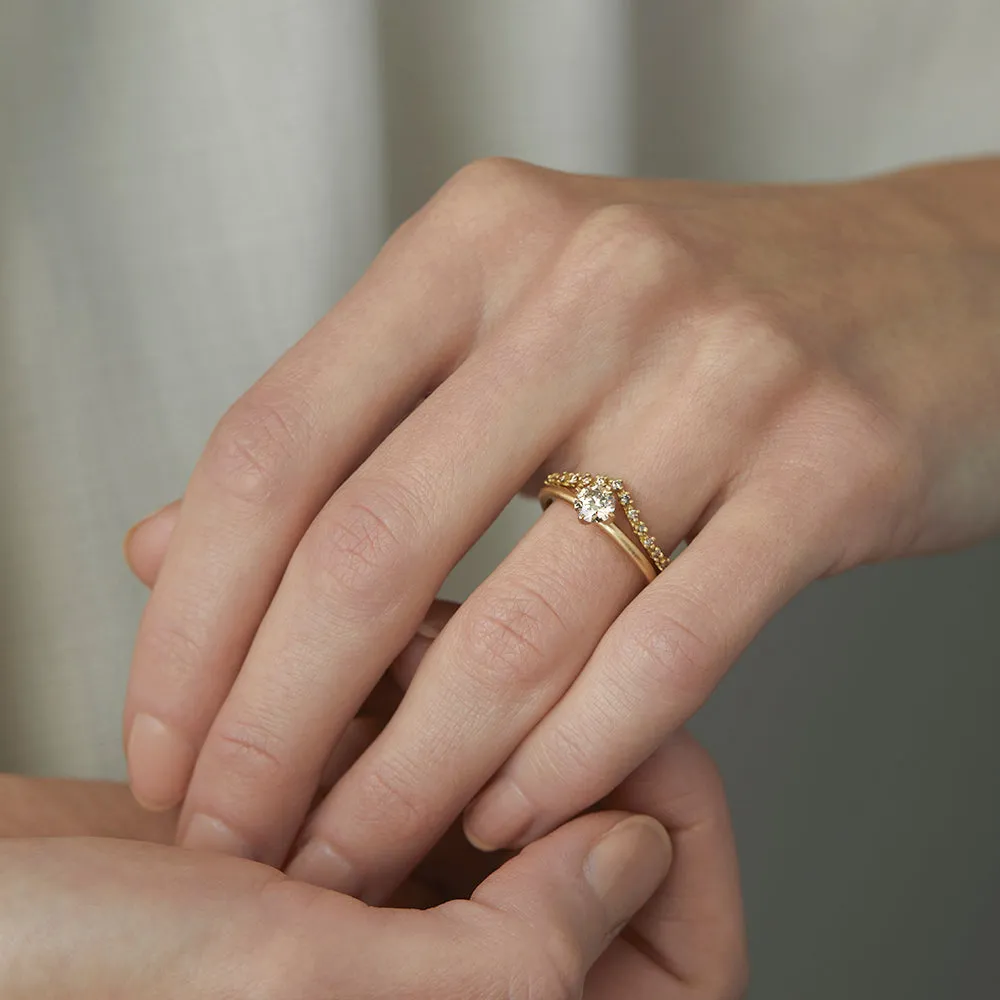 5mm Brown Diamond Noble Ring | R11706BR