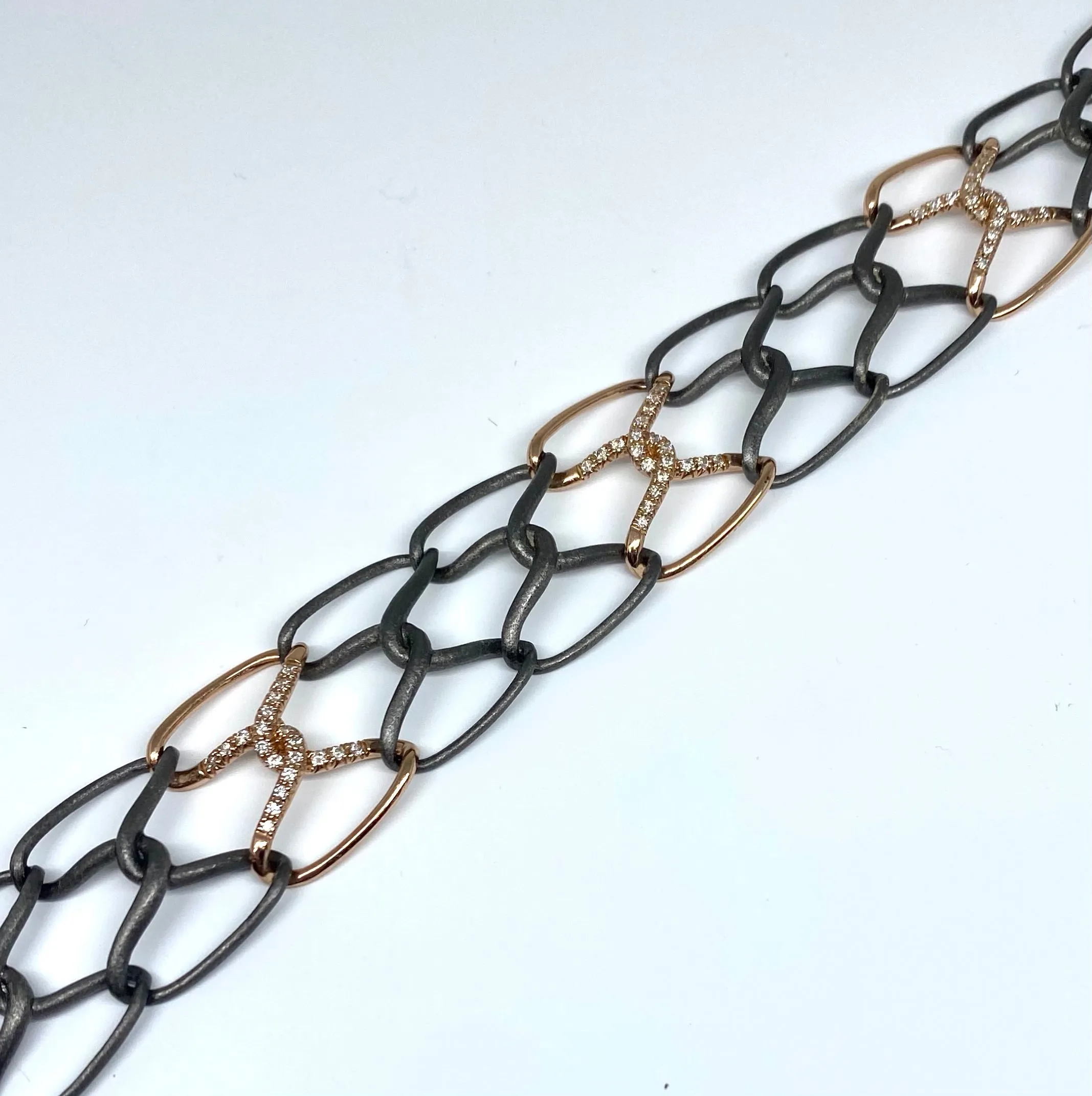 60 Diamond Braided Bracelet
