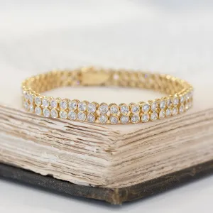 6.00ctw Double Row Diamond Bracelet