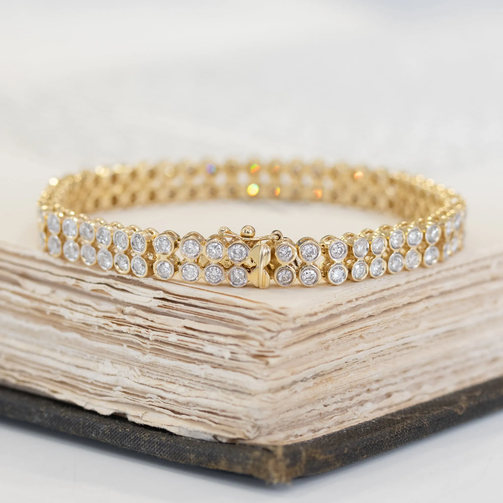 6.00ctw Double Row Diamond Bracelet