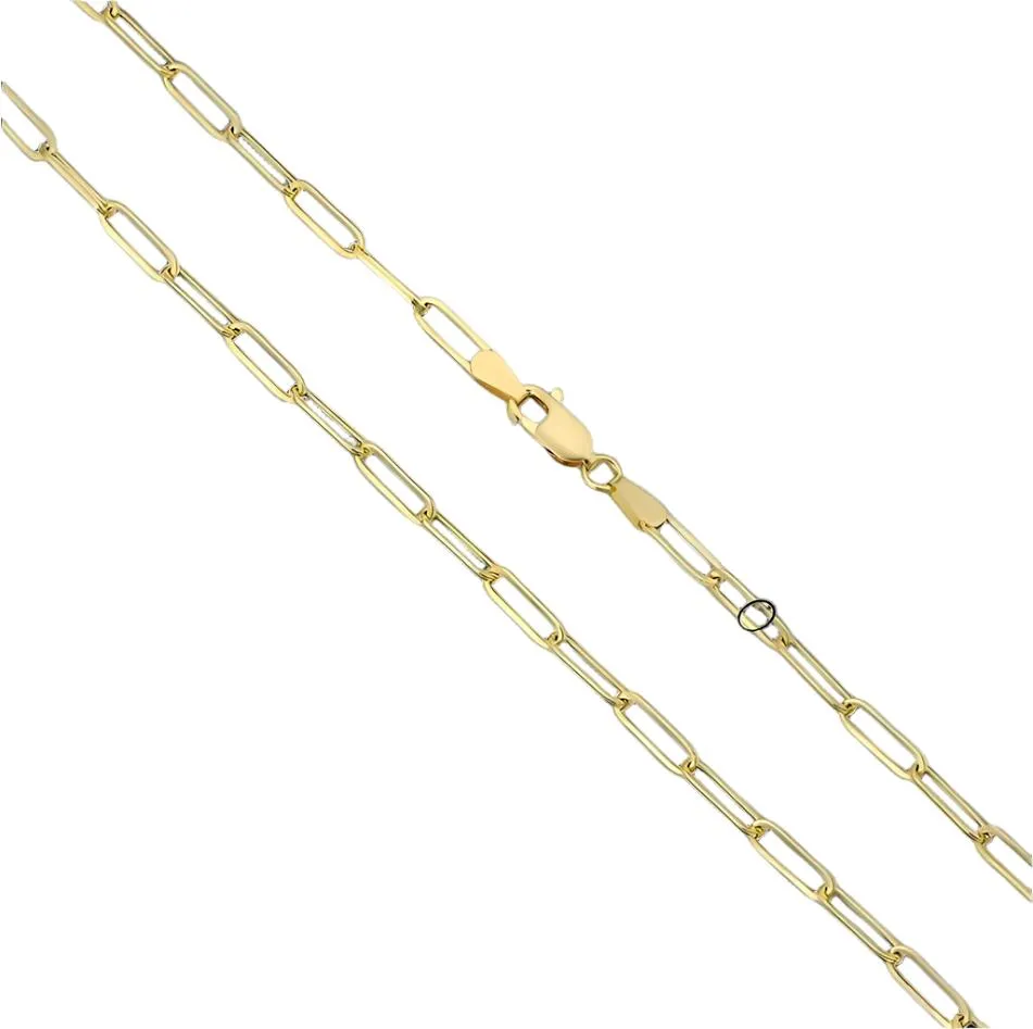 925 Sterling Silver Rhodium Plated Paperclip Bracelet