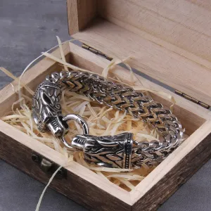 Abstract Wolf Chain Bracelet