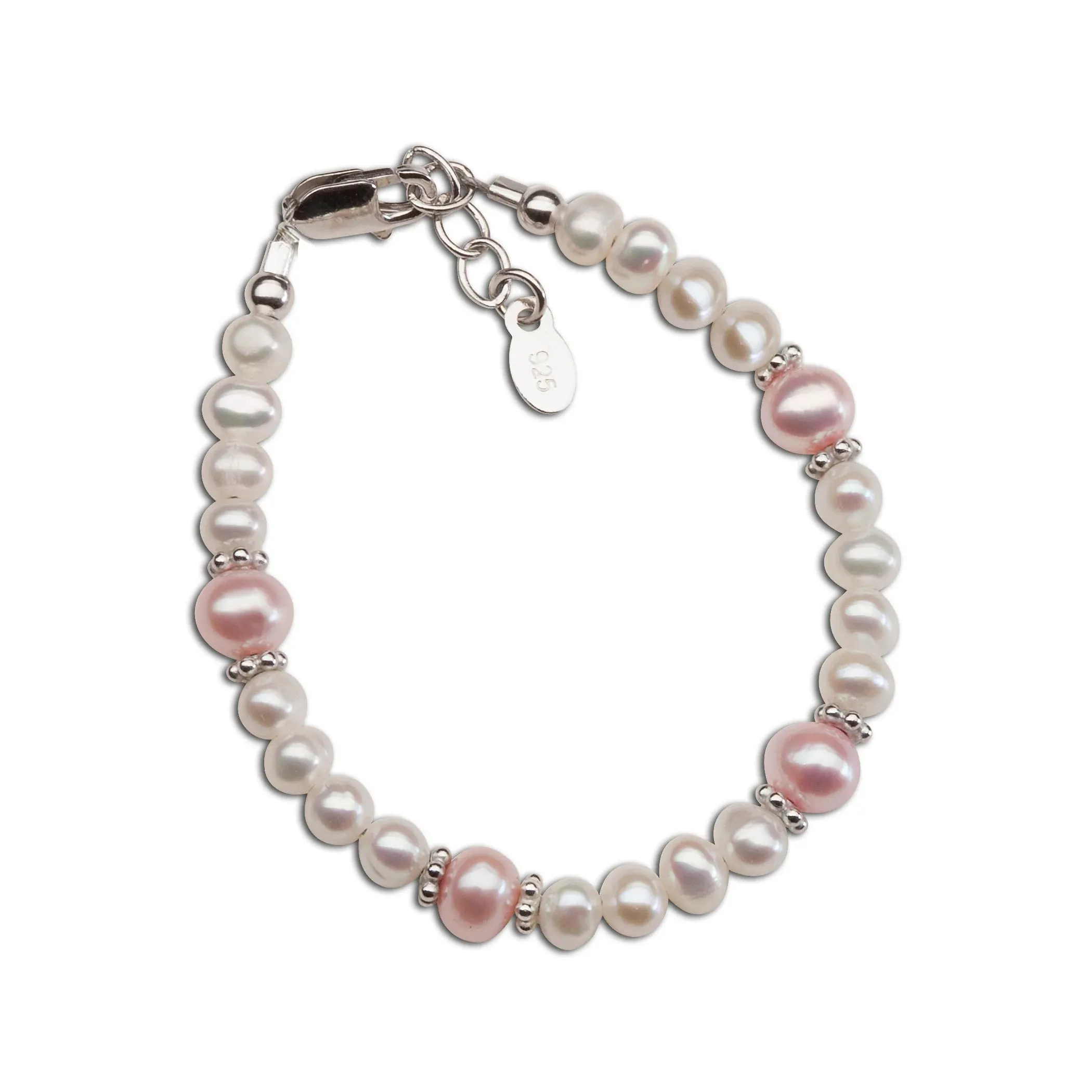 Addie Sterling Silver Pearl Baby Bracelet