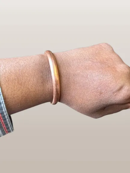 African Copper Unisex Twist Cuff Bracelet