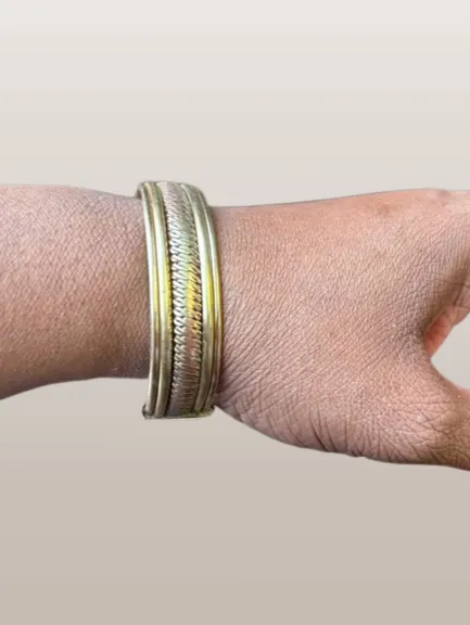 African Copper Unisex Twist Cuff Bracelet