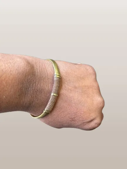African Copper Unisex Twist Cuff Bracelet