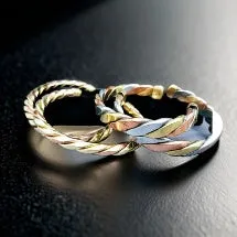 African Copper Unisex Twist Cuff Bracelet