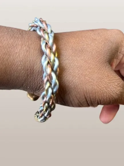 African Copper Unisex Twist Cuff Bracelet