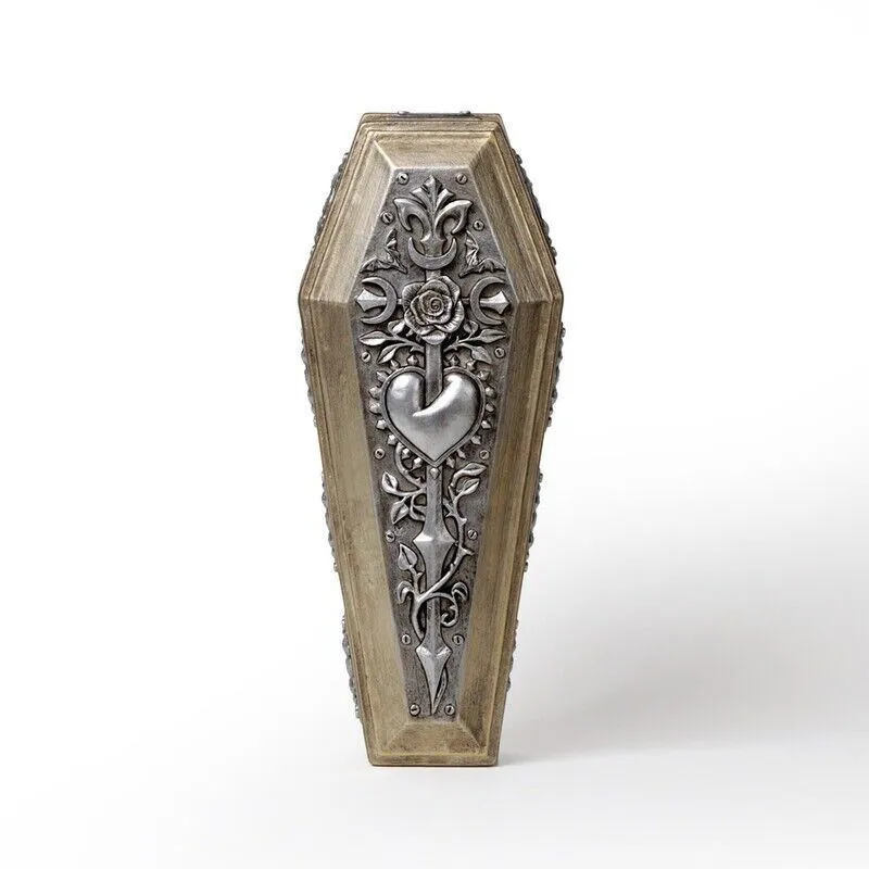 Alchemy Gothic V117  Nosferatu's rest casket & figure The Vault Desk Decor