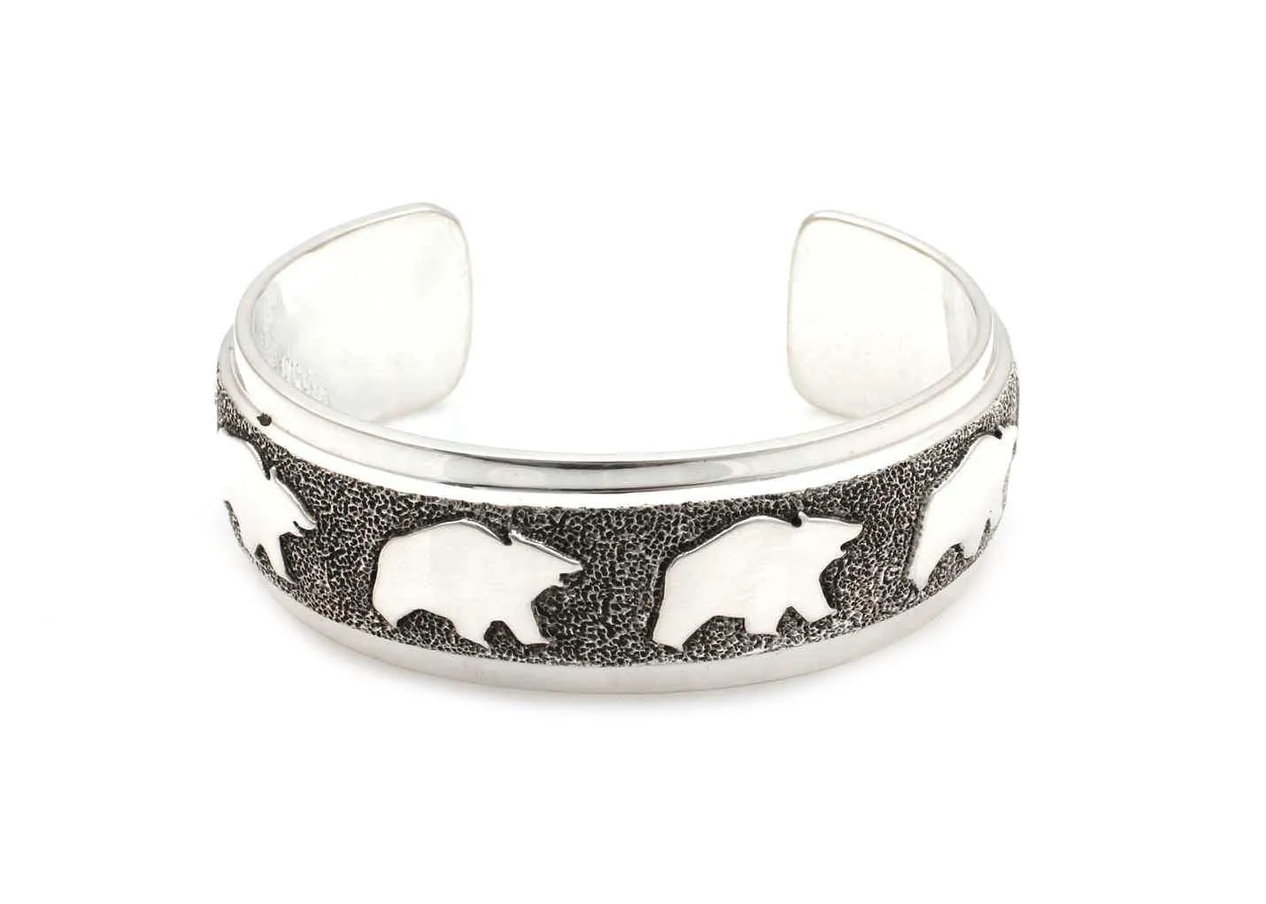 All Metal Bears Cuff Bracelet