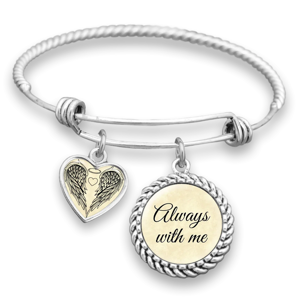 Always With Me Wings Charm Bracelet