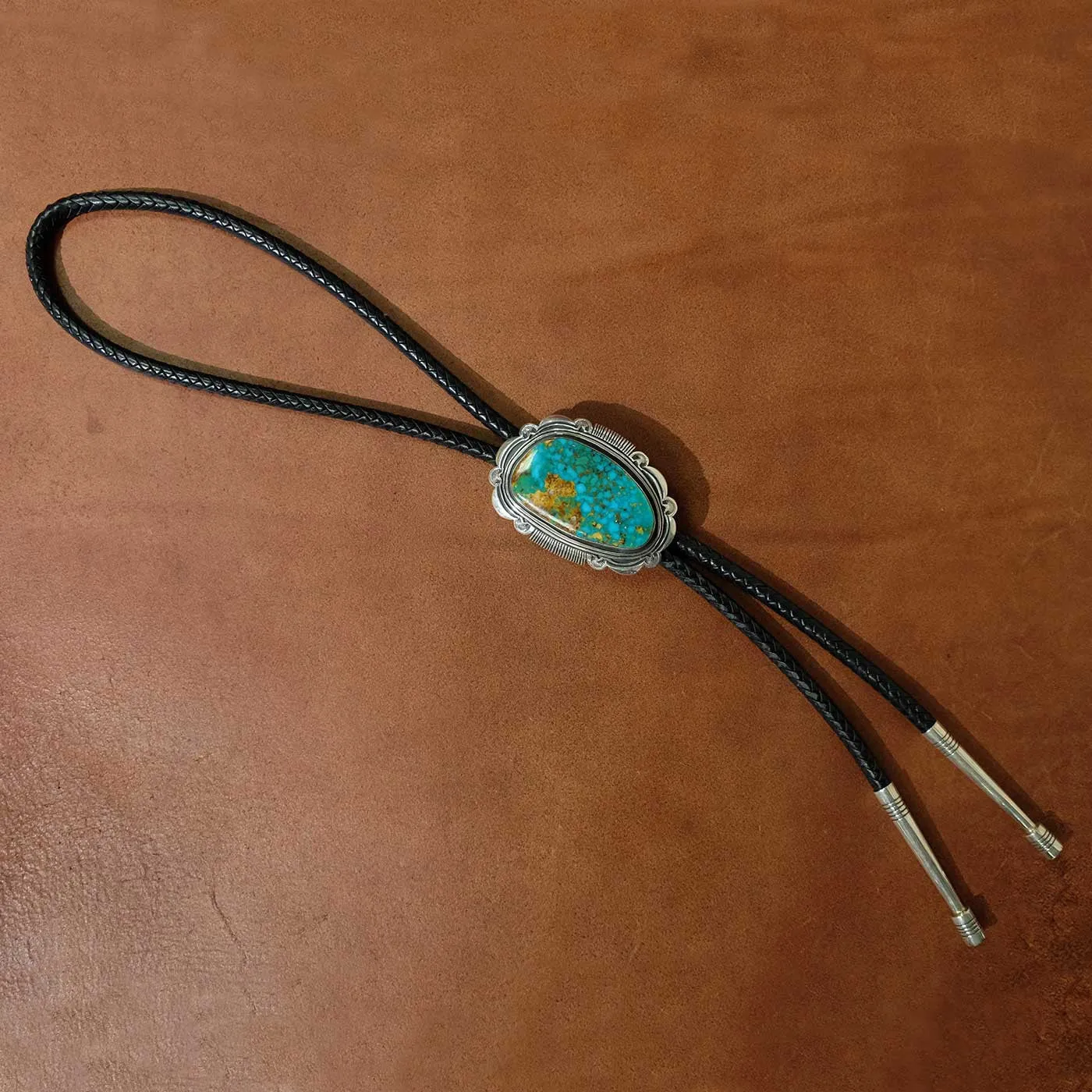 American Turquoise Navajo Bolo Tie