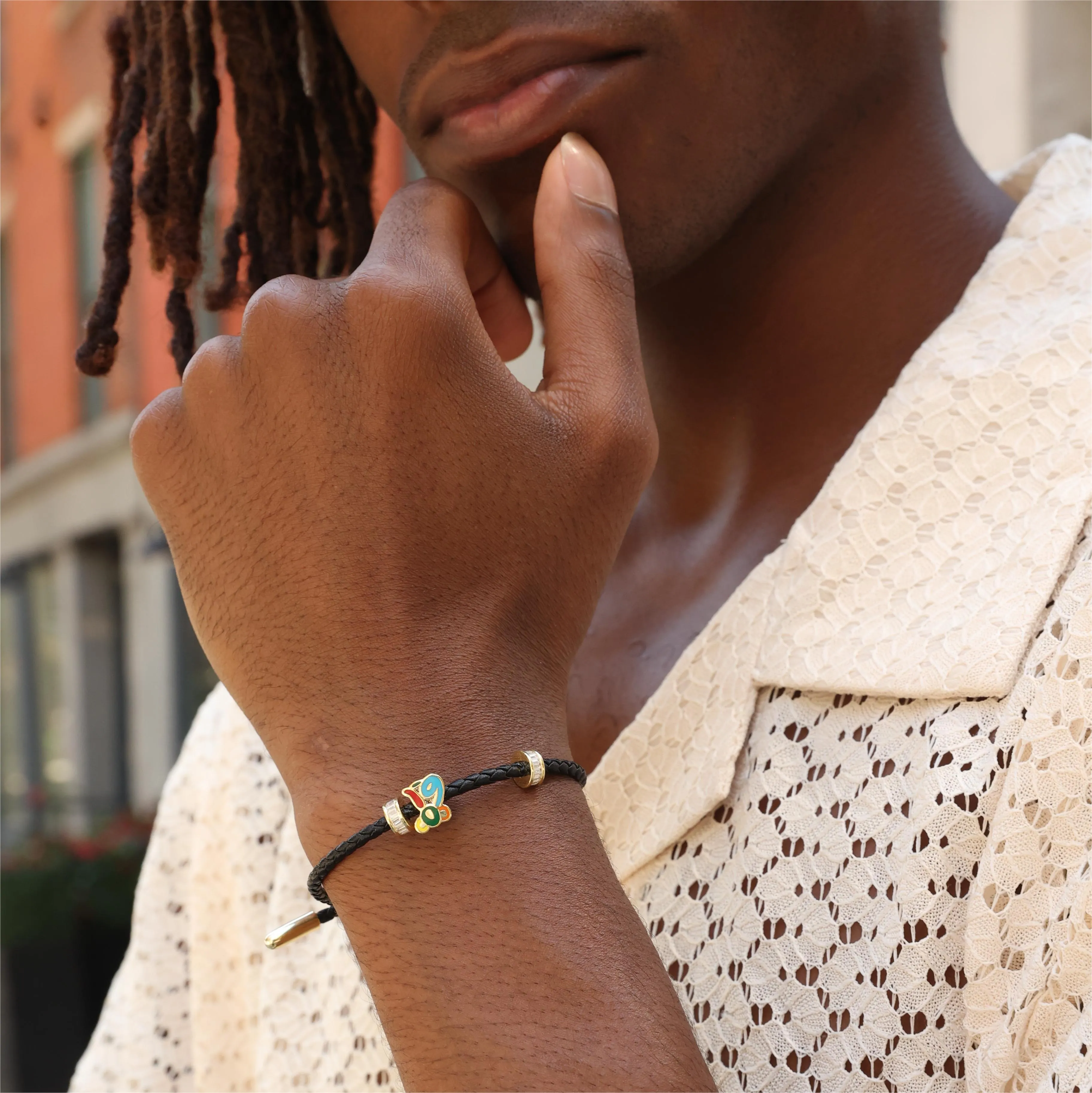 APORRO X COOGI Koala Adjustable Leather Bracelet - 3mm