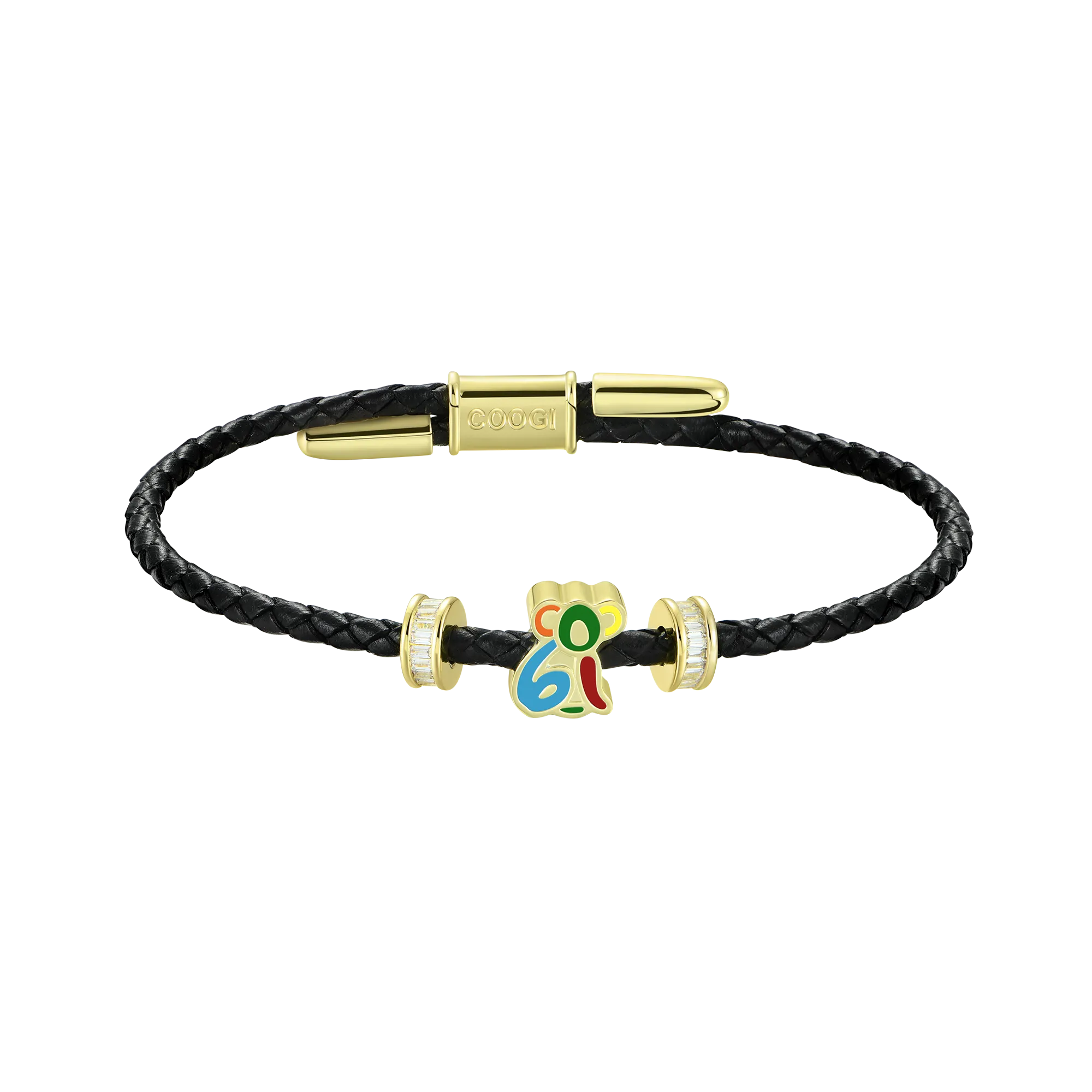 APORRO X COOGI Koala Adjustable Leather Bracelet - 3mm