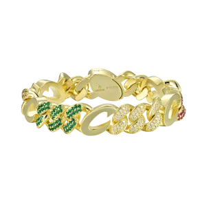 APORRO X COOGI Multicolor Cuban Bracelet - 12mm