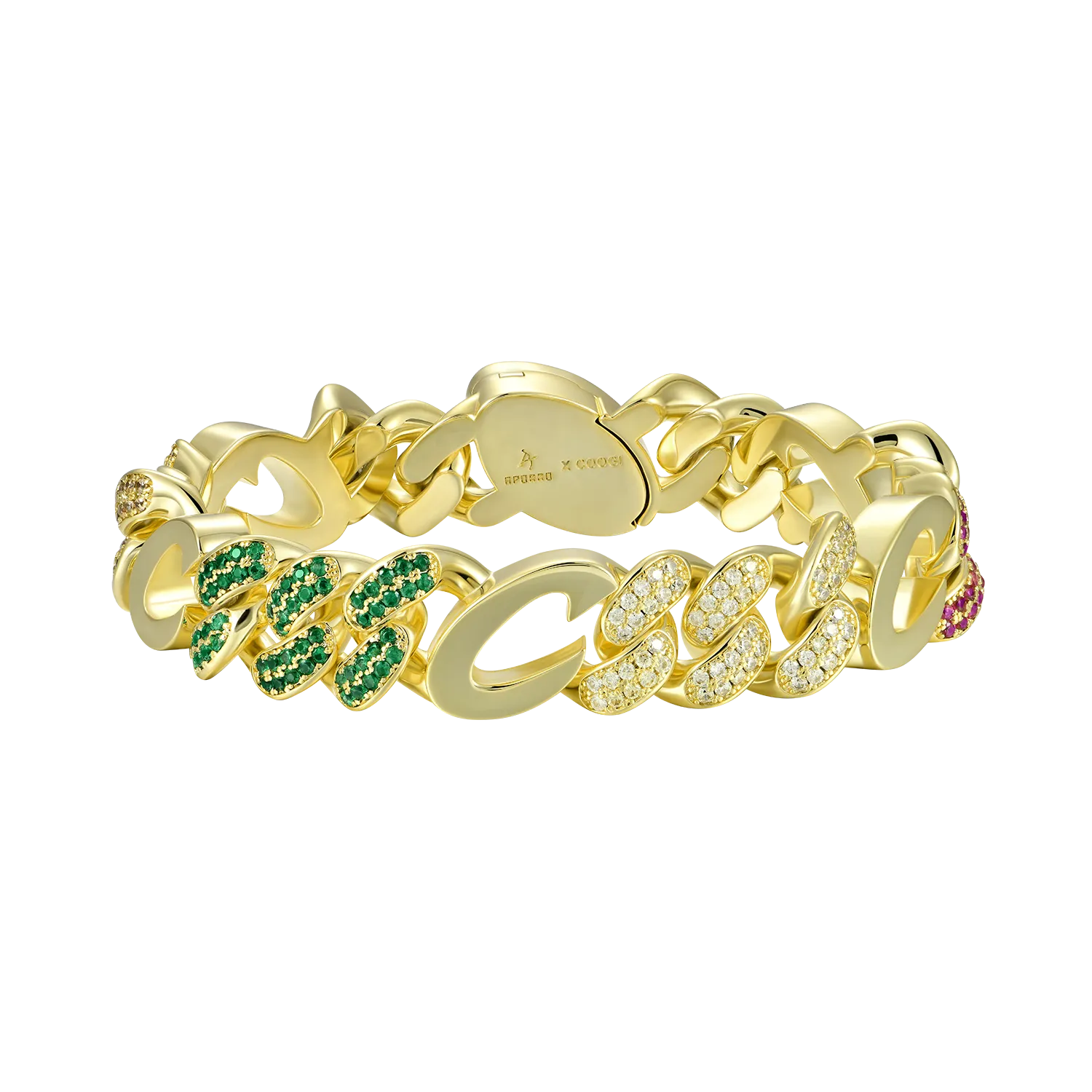 APORRO X COOGI Multicolor Cuban Bracelet - 12mm
