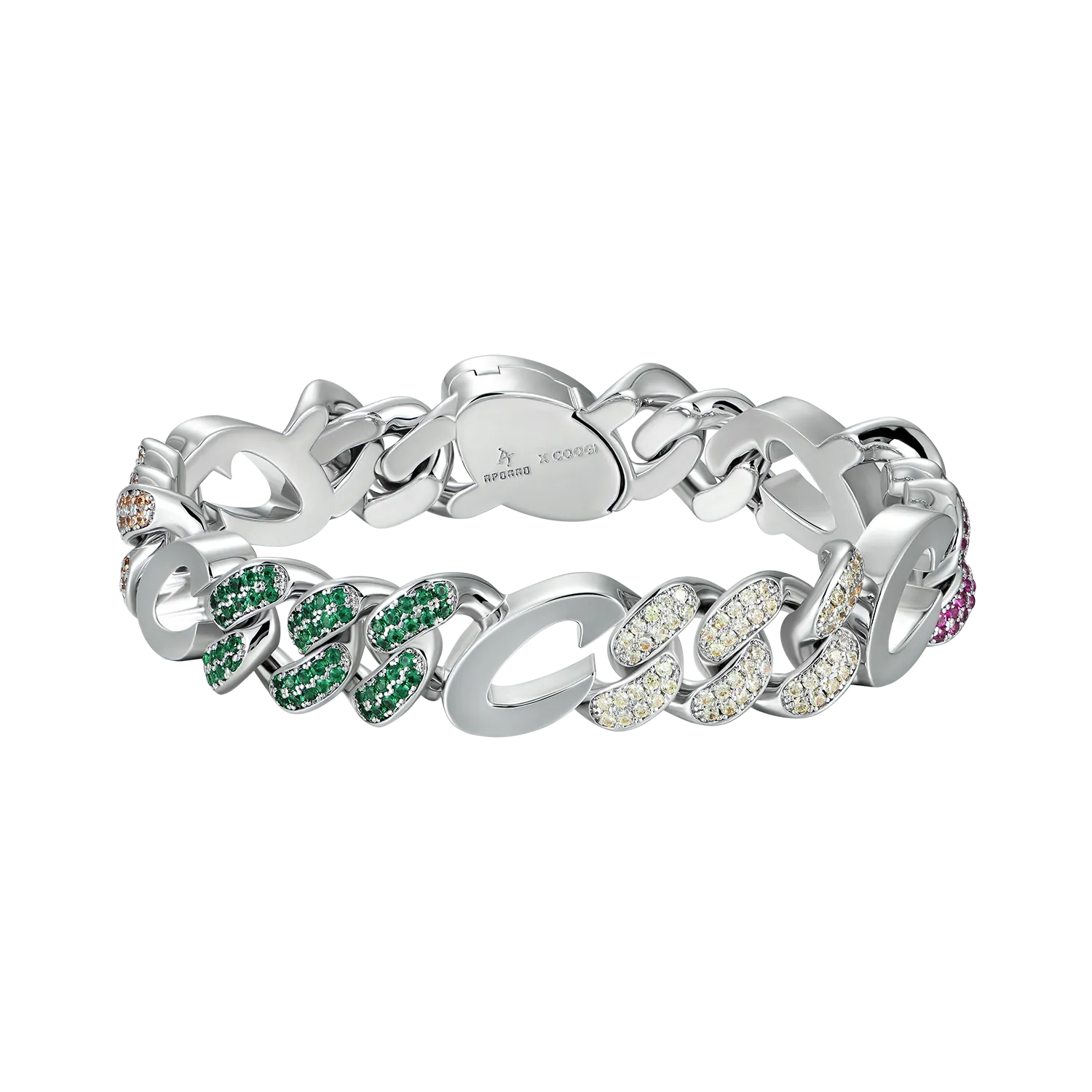 APORRO X COOGI Multicolor Cuban Bracelet - 12mm