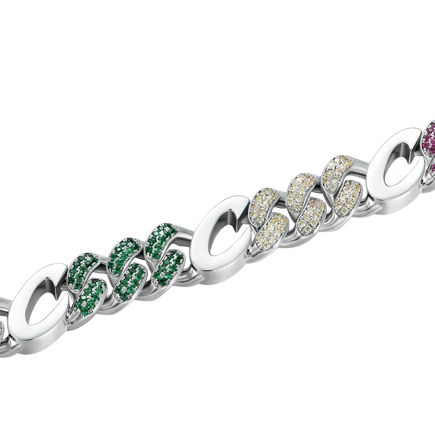 APORRO X COOGI Multicolor Cuban Bracelet - 12mm