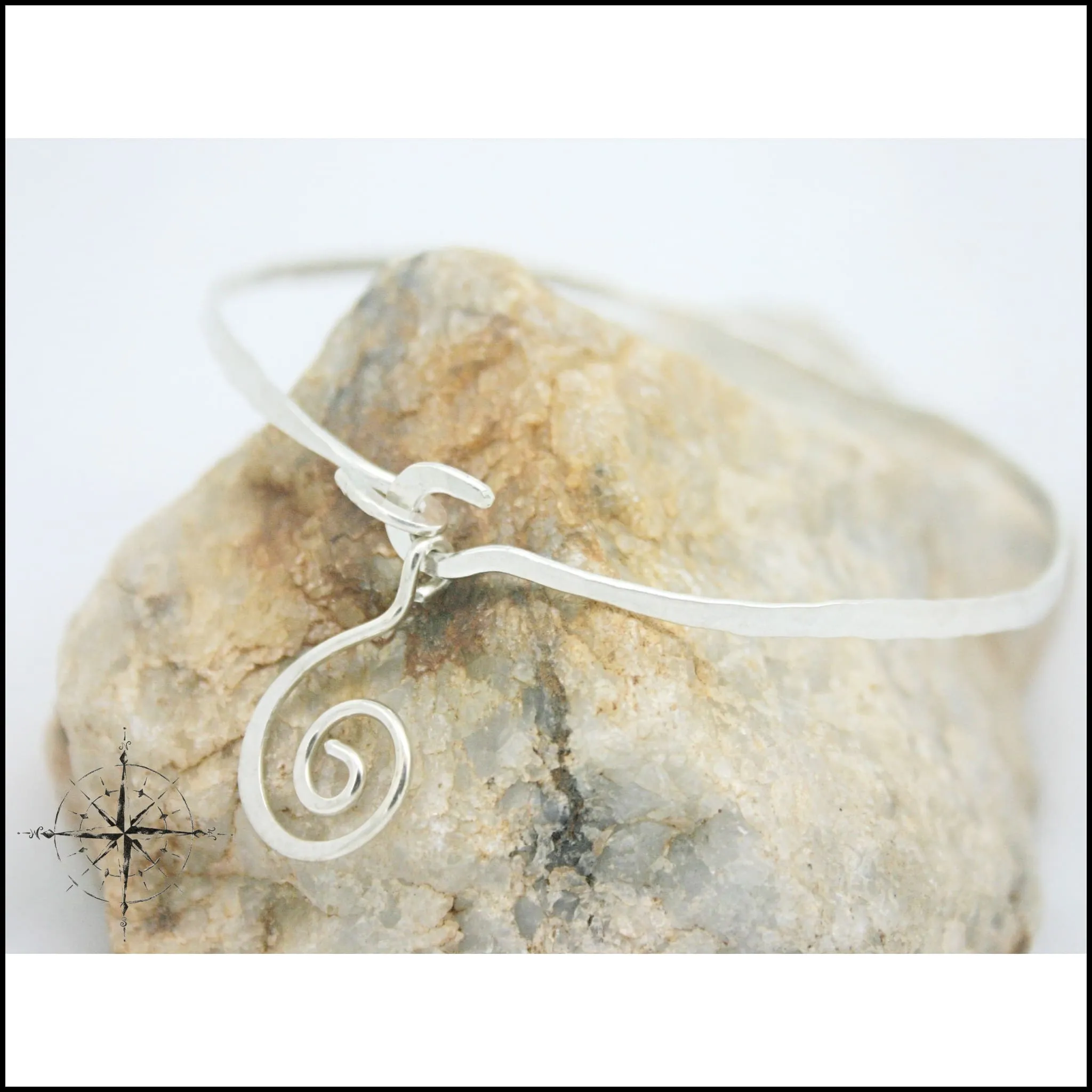 Argentium(r) Silver Swirl Bangle