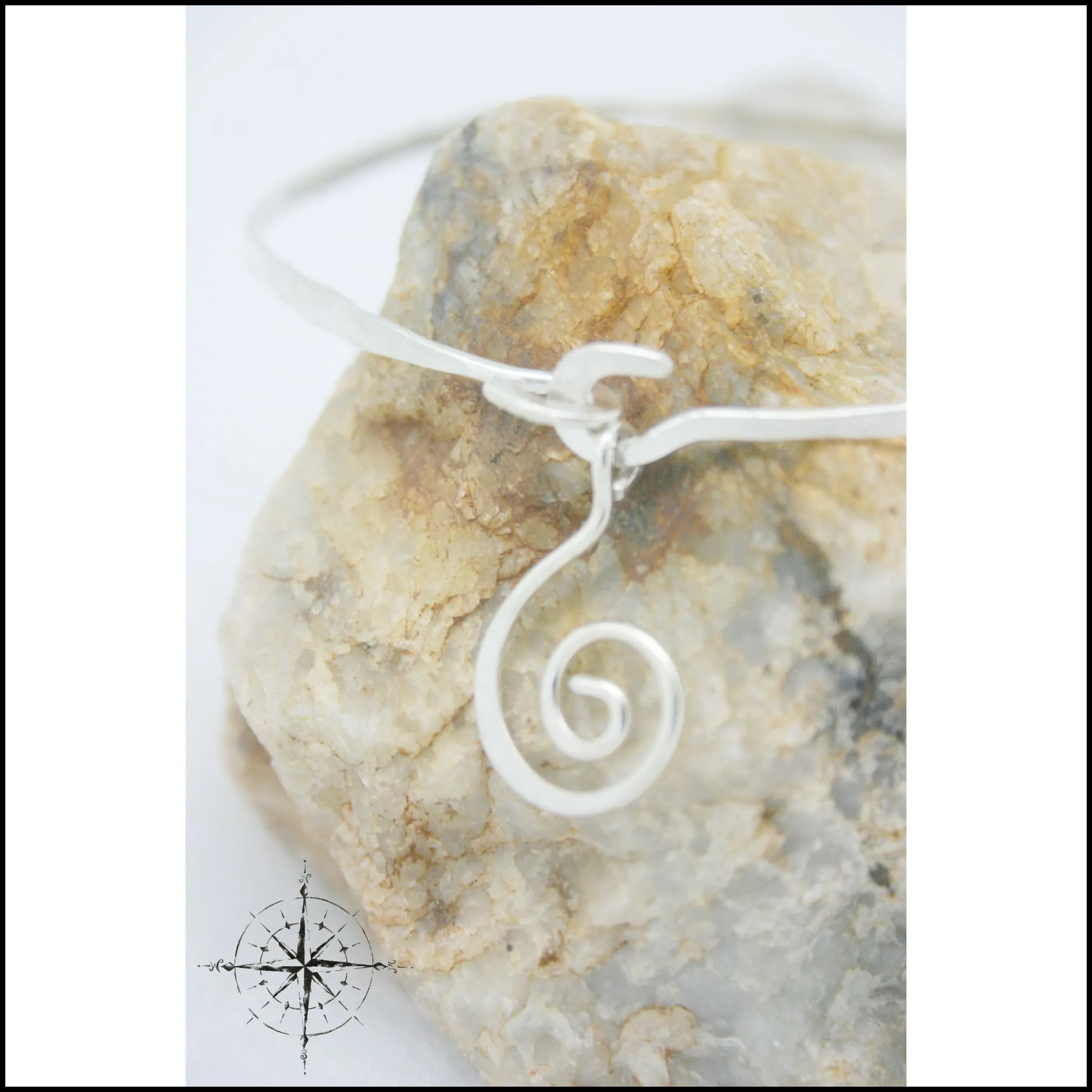Argentium(r) Silver Swirl Bangle