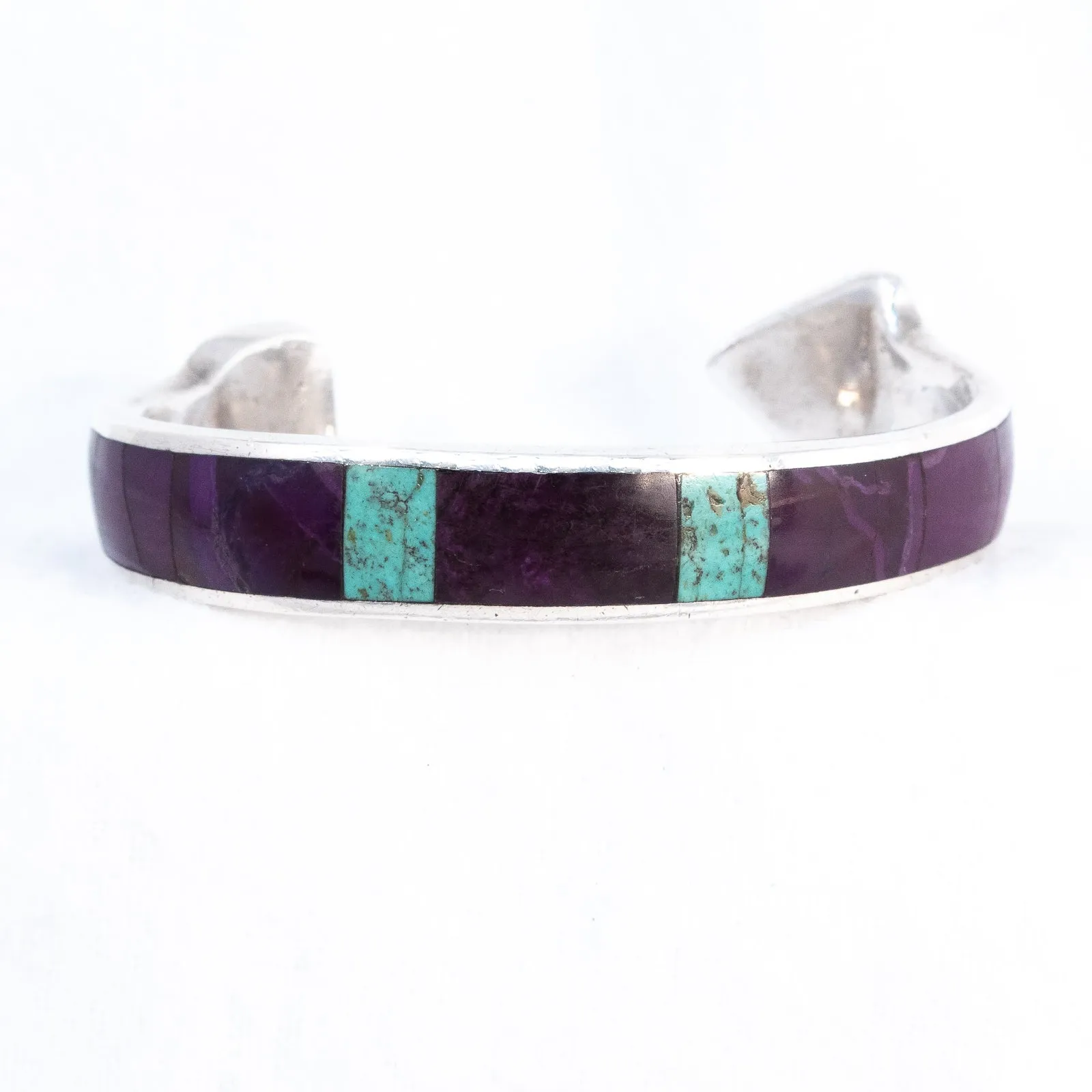 Arrow Cuff Bracelet Inlaid Sterling Silver