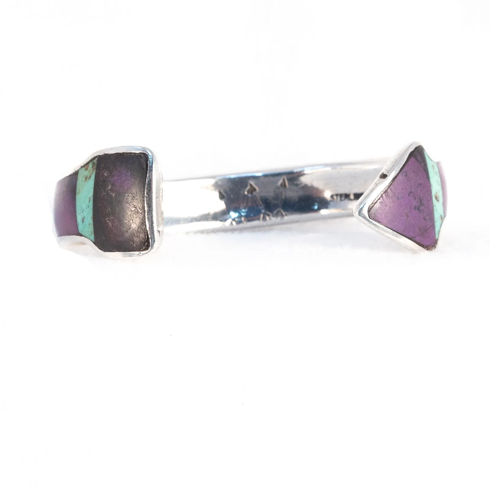 Arrow Cuff Bracelet Inlaid Sterling Silver
