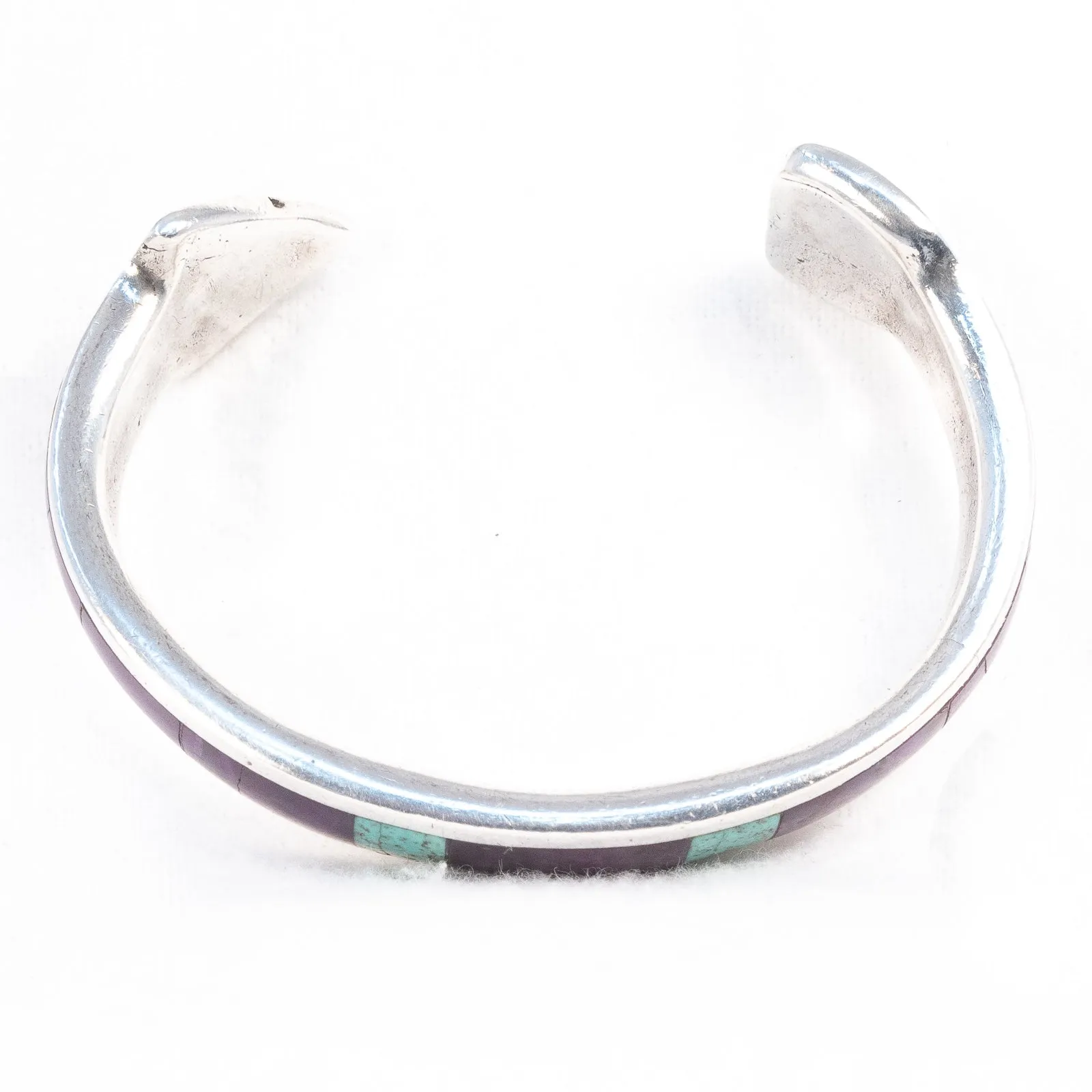 Arrow Cuff Bracelet Inlaid Sterling Silver