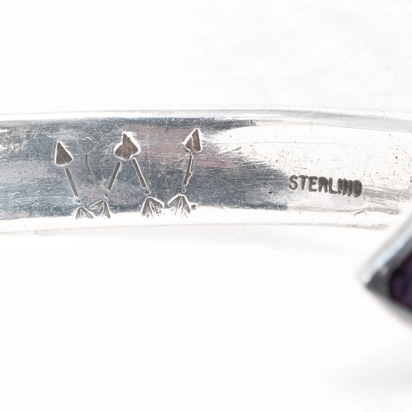 Arrow Cuff Bracelet Inlaid Sterling Silver