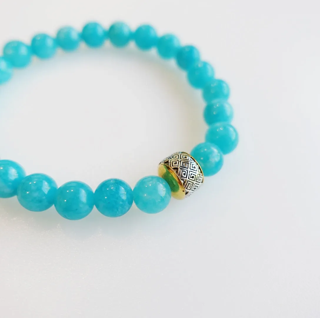 Auspicious Beaded Amazonite Bracelet