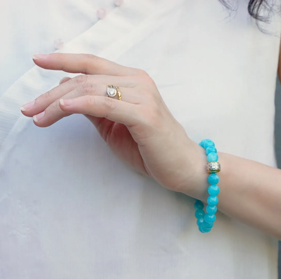 Auspicious Beaded Amazonite Bracelet
