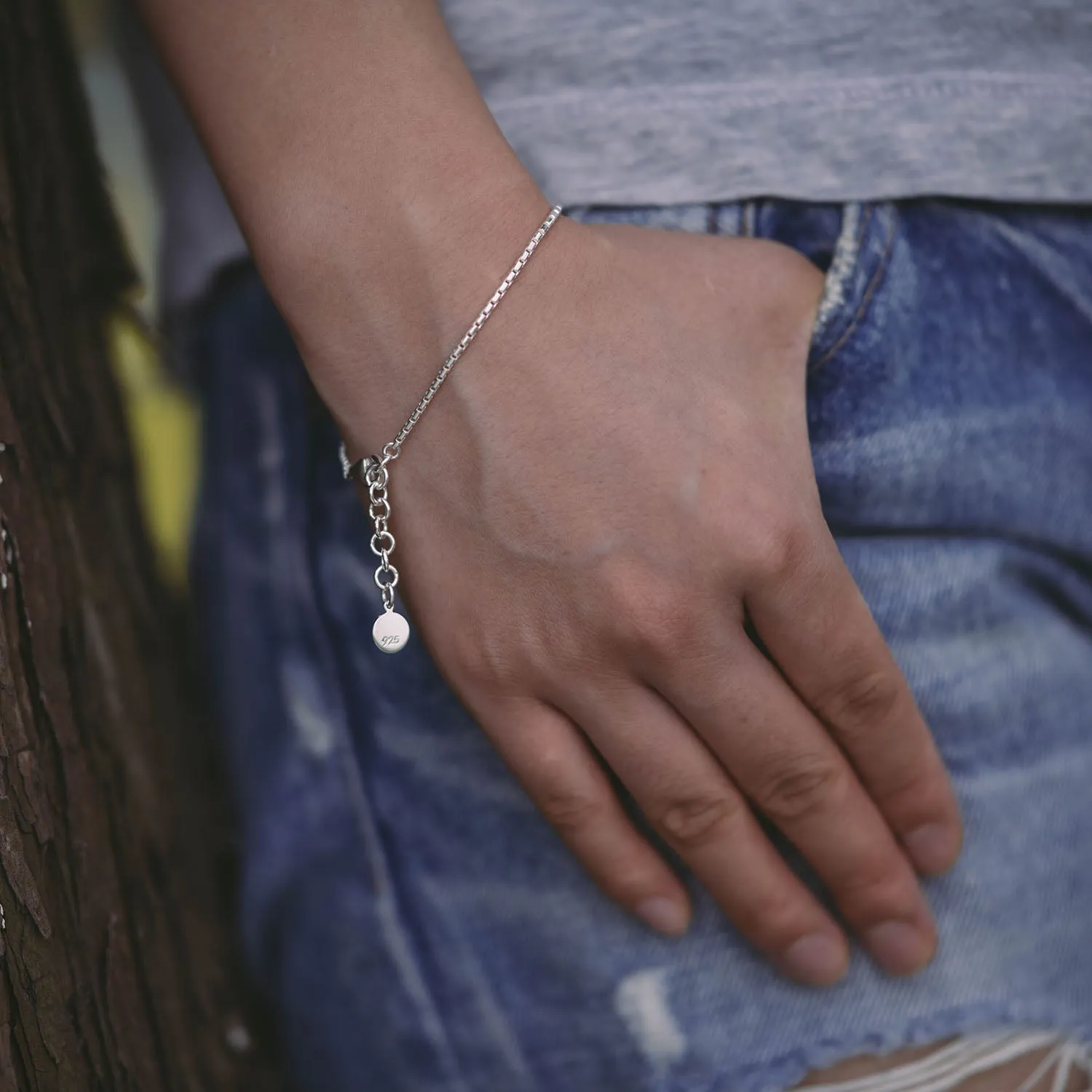 Baby Box Chain Bracelet
